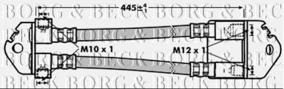 BORG & BECK bbh7000 -  Тормозной шланг